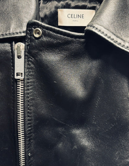 Perfecto cropped noir Hedi Slimane,Celine, T36