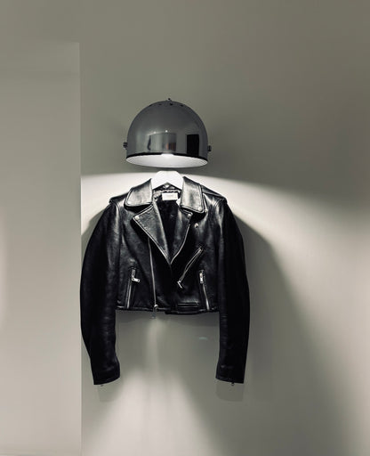Perfecto cropped noir Hedi Slimane,Celine, T36