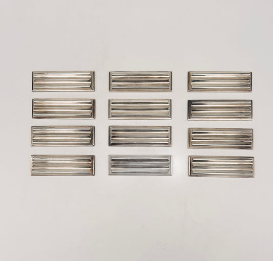 Porte-couteaux striés ART DECO, Christofle, 70s