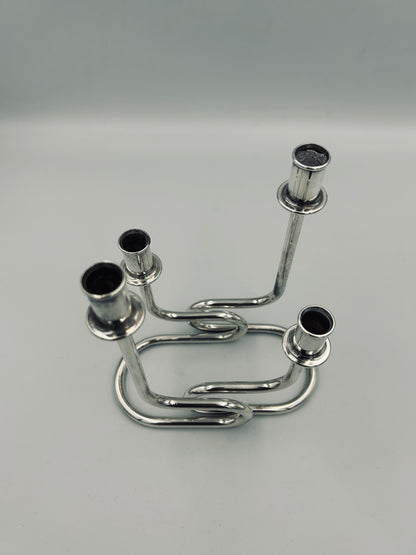 Bougeoirs art déco Gorham Maestri, Italie, 60s