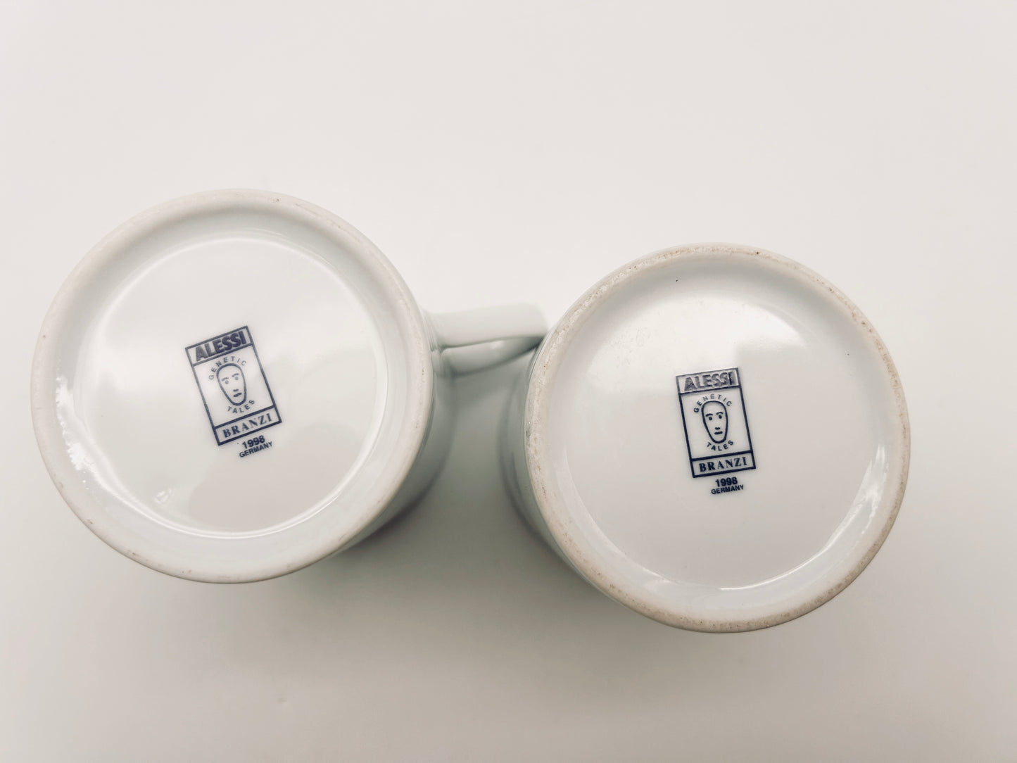 Set de 2 mugs 'Genetic Tales' Alessi, Andréa Branzi, Italie, 1998