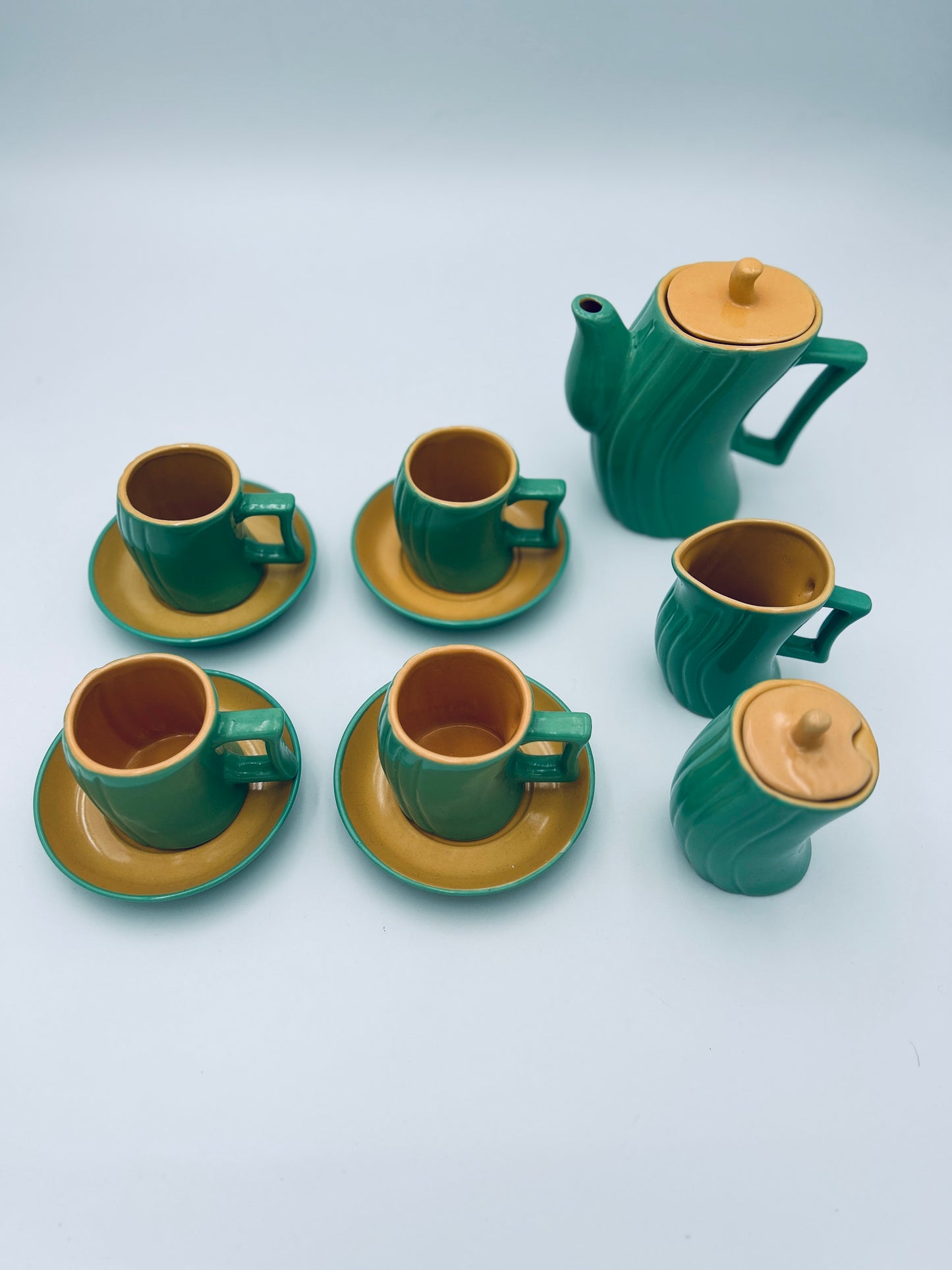 Set à café Naj Oleari, M.J.Ghini, Italie, 1980s