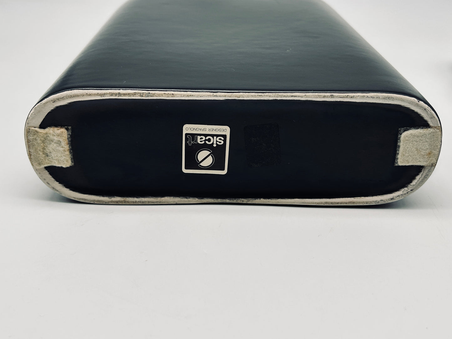 Vases noirs, trio, céramique, Sicart Cartigliano, Pino Spagnolo, Italie, 70s