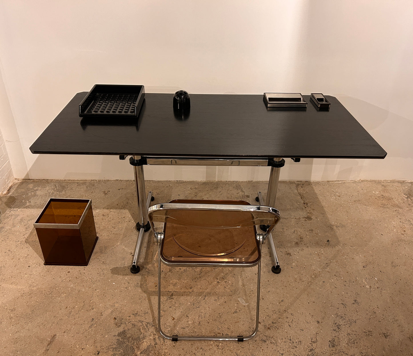 Bureau USM Kitos, plateau bois, 80s