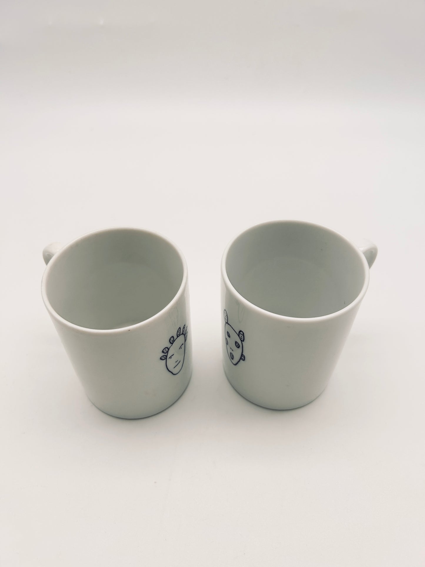 Set de 2 mugs 'Genetic Tales' Alessi, Andréa Branzi, Italie, 1998