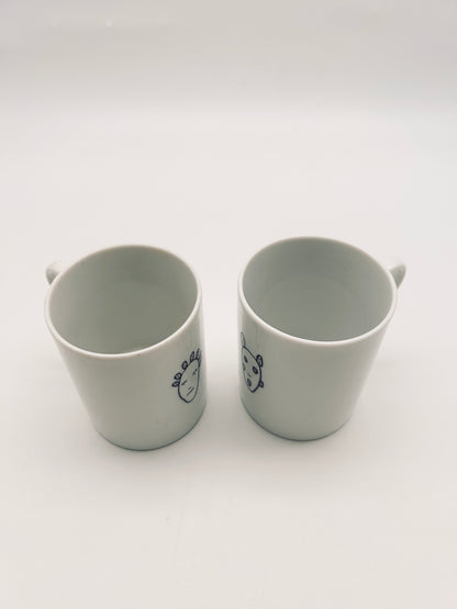 Set de 2 mugs 'Genetic Tales' Alessi, Andréa Branzi, Italie, 1998