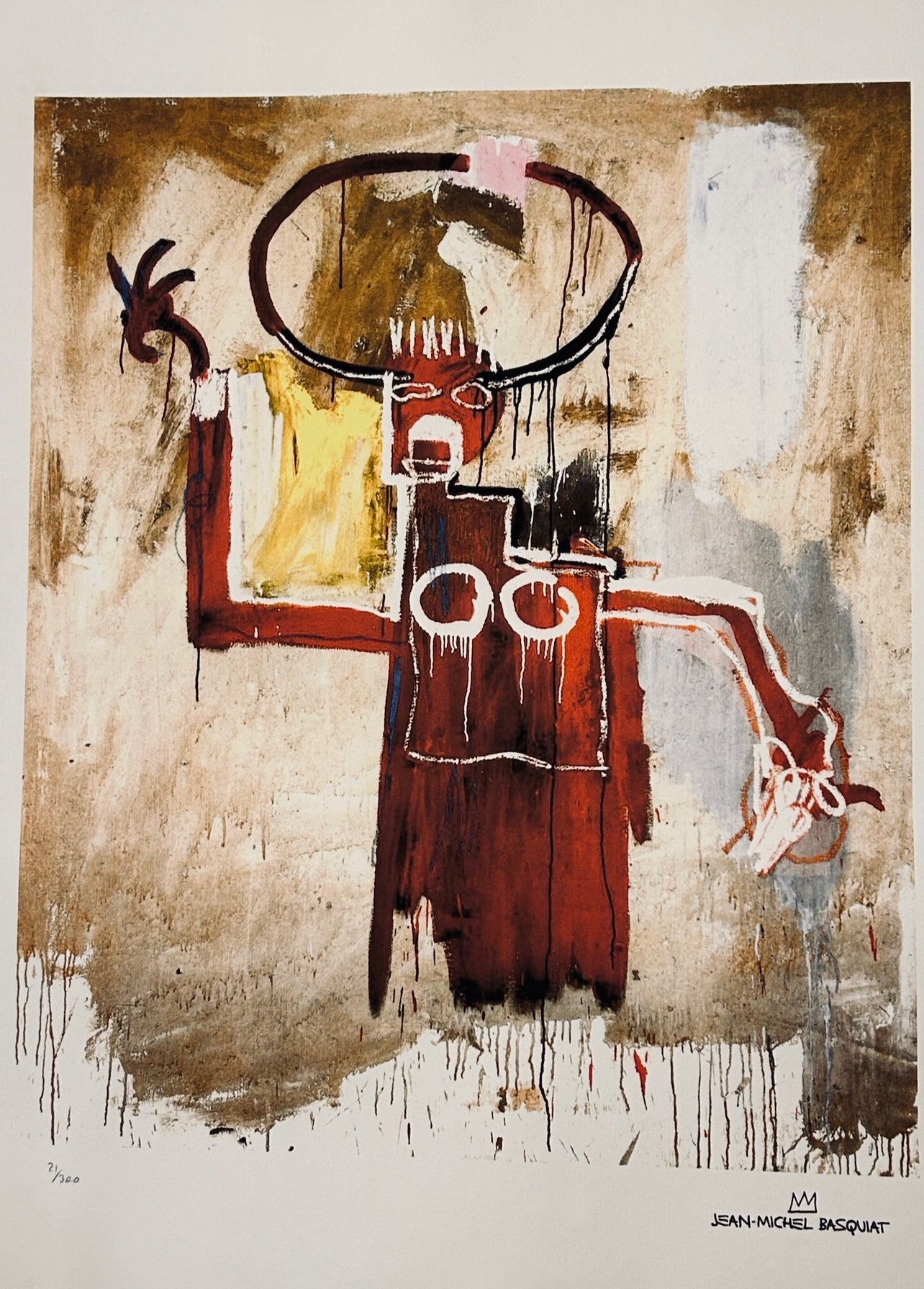 Lithographie J.M. Basquiat, untitled 1982