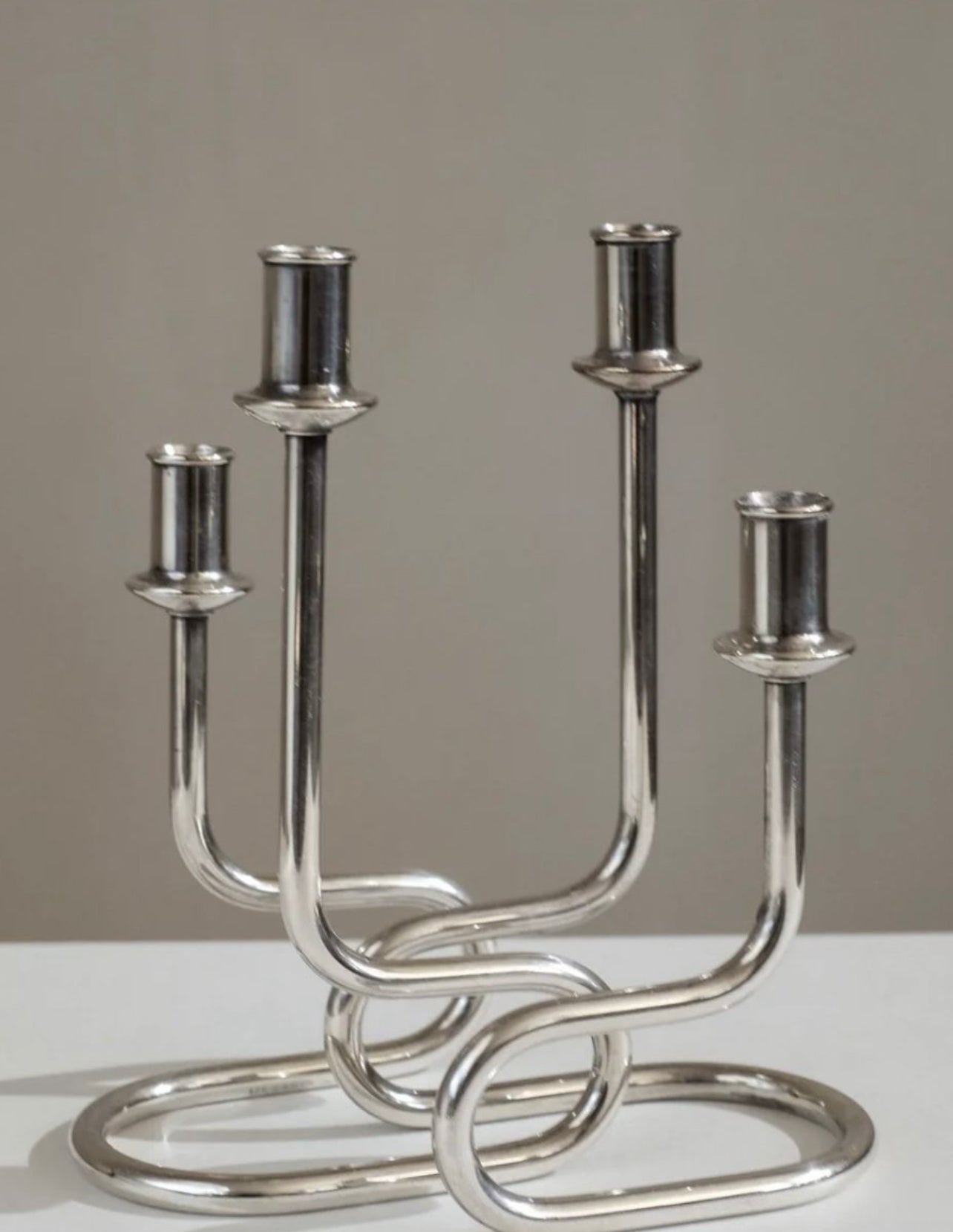 Bougeoirs art déco Gorham Maestri, Italie, 60s