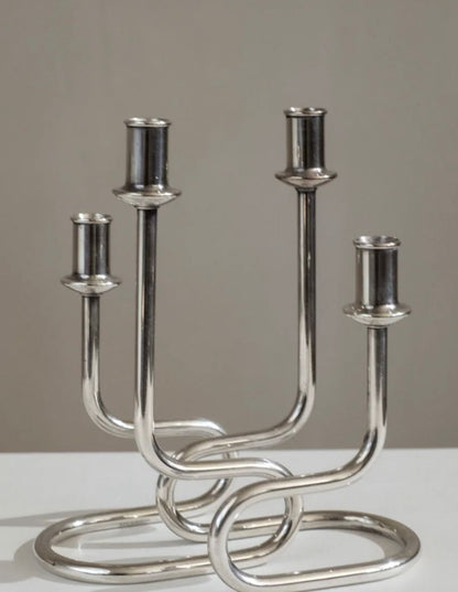 Bougeoirs art déco Gorham Maestri, Italie, 60s