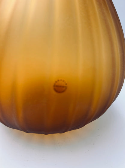 Vase Drop ocre, Verre de Murano, R. Stellon, Italy 2004