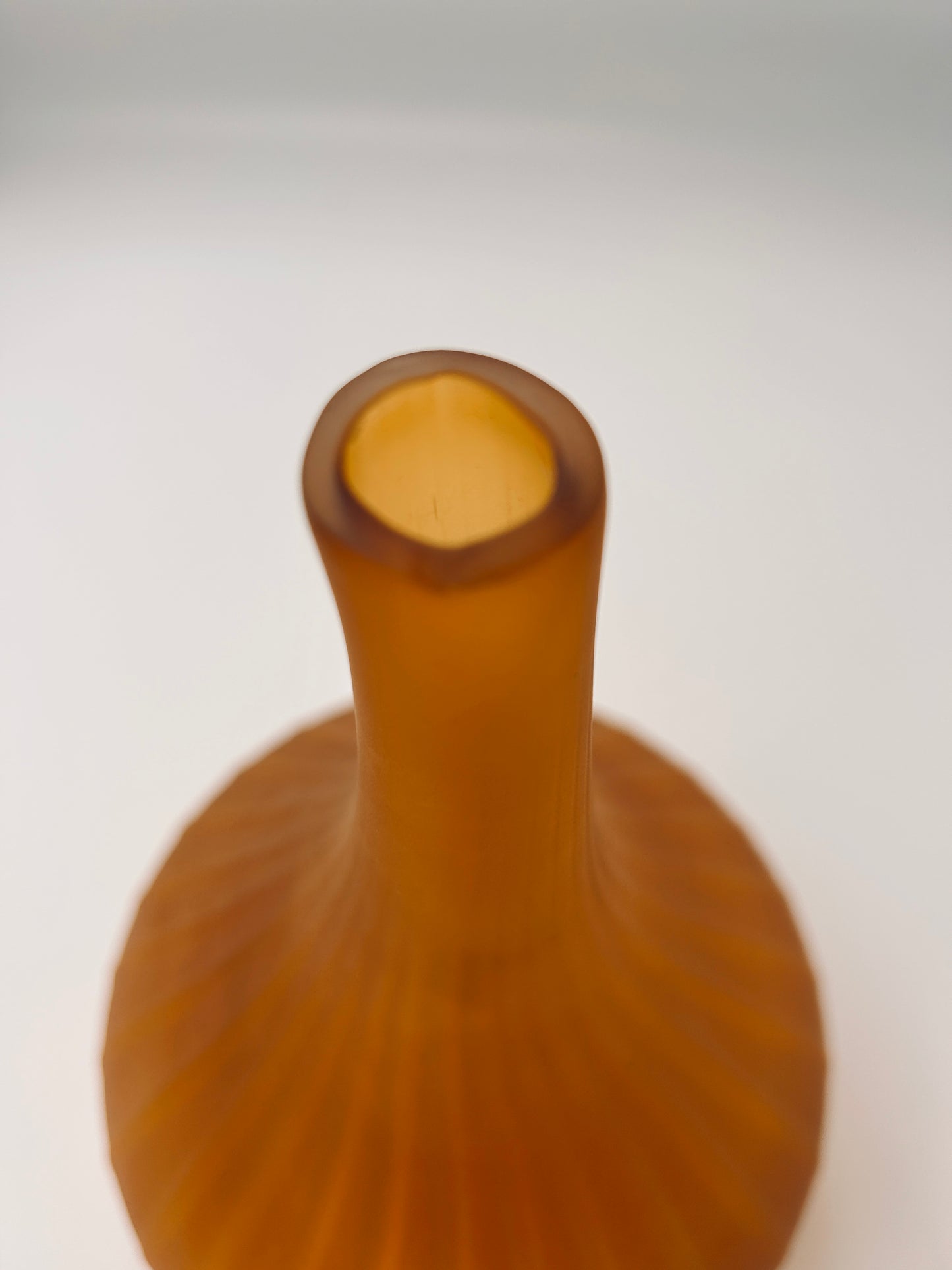 Vase Drop ocre, Verre de Murano, R. Stellon, Italy 2004