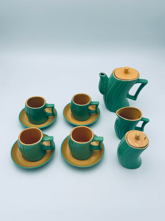 Set à café Naj Oleari, M.J.Ghini, Italie, 1980s
