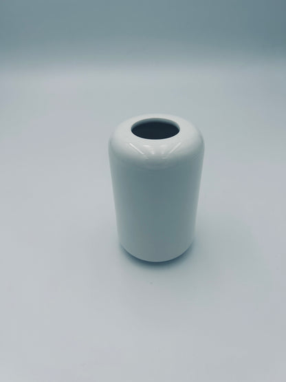 Vase Cylindre blanc, Sicart Cartigliano, Italy, 70s