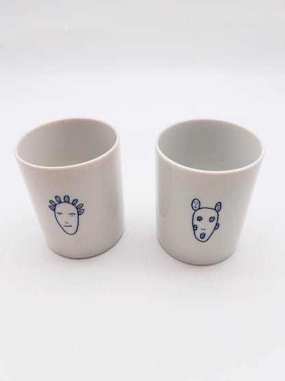 Set de 2 mugs 'Genetic Tales' Alessi, Andréa Branzi, Italie, 1998