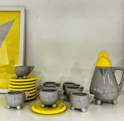 Set Café postmoderne, MAS, Massimo Materassi, Italie, 80s