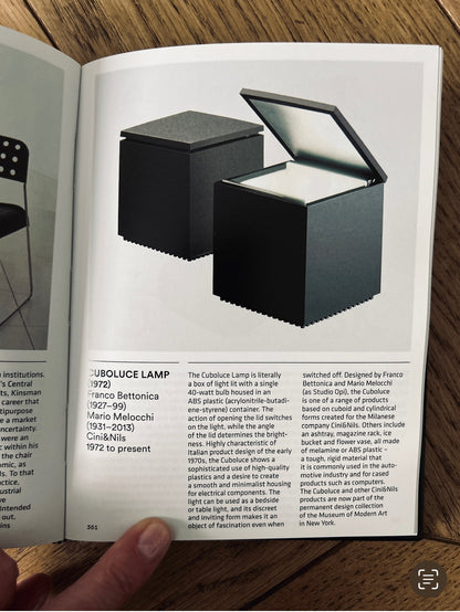Lampe de table, Cuboluce,Franco Bettonica et Mario Melocchi, Cini&Nils, 70s