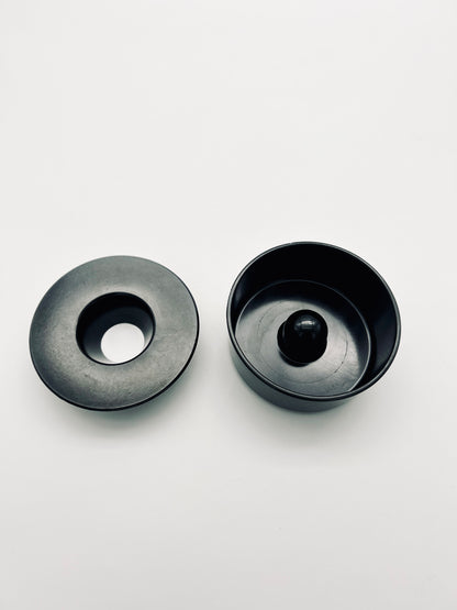 Cendrier mélamine noir 'Kulan', Gunnar Larson, Gustavsberg Ornamin, 70s