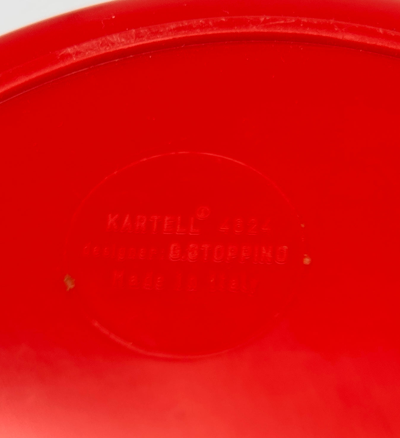 Seau à Glace ABS 8420 rouge par Giotto Stoppino pour Kartell, Italie, 1960s