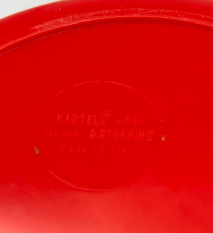 Seau à Glace ABS 8420 rouge par Giotto Stoppino pour Kartell, Italie, 1960s