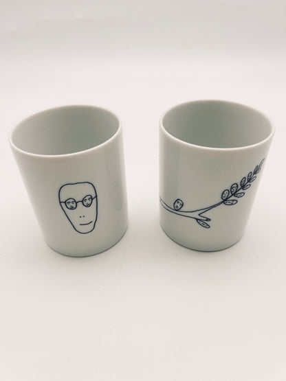 Set de 2 mugs 'Genetic Tales' Alessi, Andréa Branzi, Italie, 1998