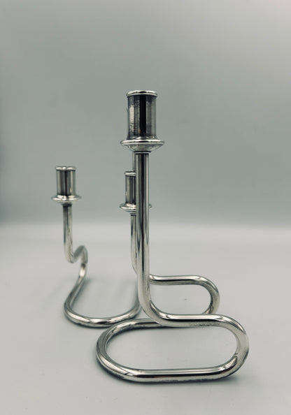 Bougeoirs art déco Gorham Maestri, Italie, 60s