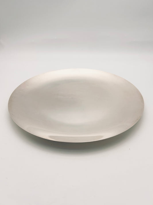 Plateau en métal argenté, Lato, Lino Sabattini, 70s