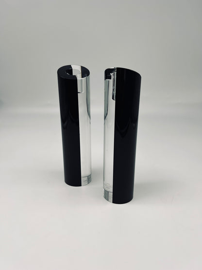 Two-tone Murano glass candlestick, Rosenthal, 1980s
