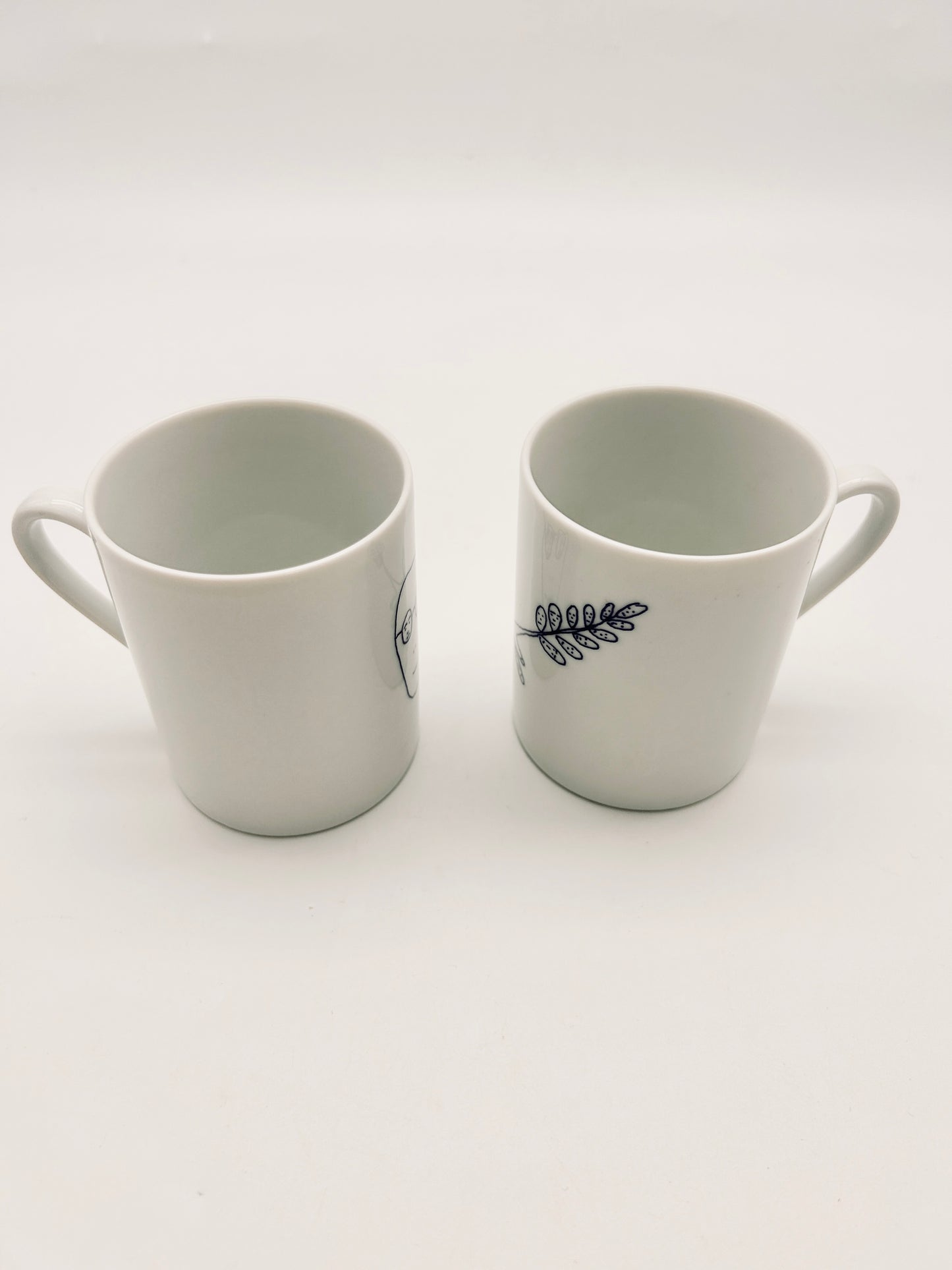 Set de 2 mugs 'Genetic Tales' Alessi, Andréa Branzi, Italie, 1998