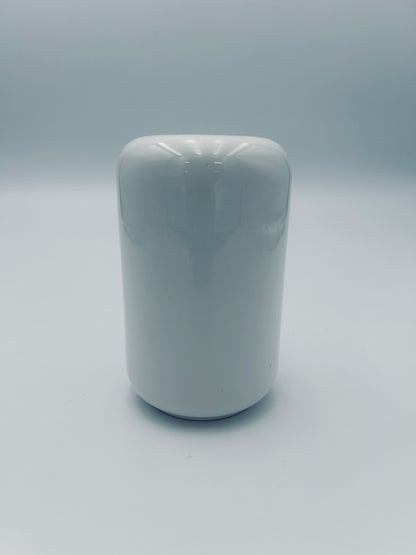 Vase Cylindre blanc, Sicart Cartigliano, Italy, 70s