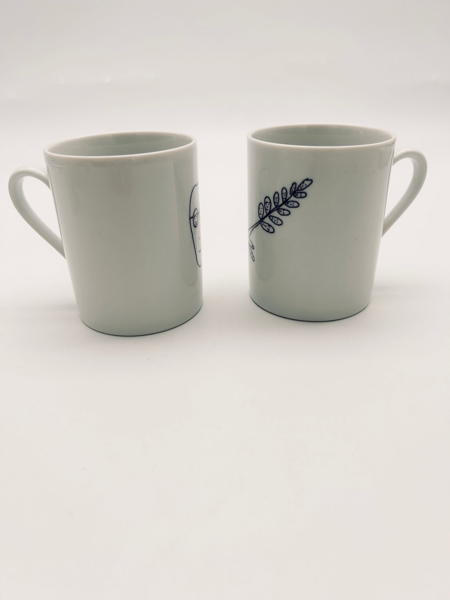 Set de 2 mugs 'Genetic Tales' Alessi, Andréa Branzi, Italie, 1998