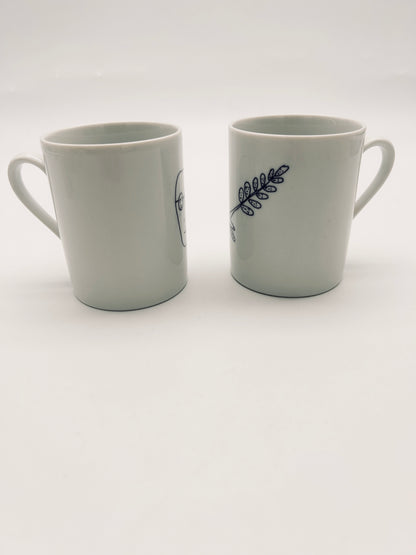 Set de 2 mugs 'Genetic Tales' Alessi, Andréa Branzi, Italie, 1998