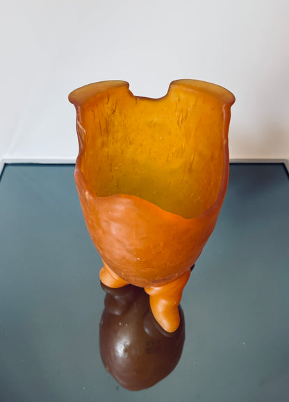 Vase ocre par Gaetano Pesce, 1ère Edition, Fish Design, 90s