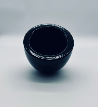 Vide poche verre de murano noir, Alfredo Barbini, 70s