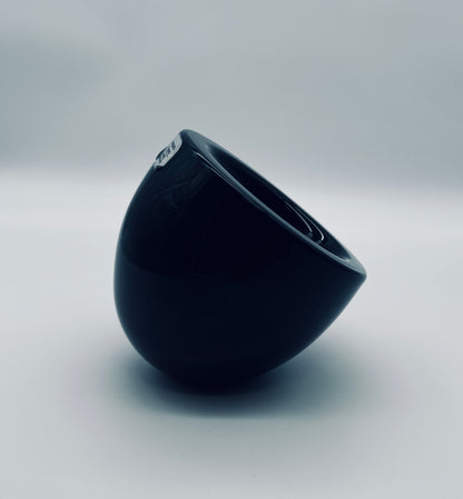Vide poche verre de murano noir, Alfredo Barbini, 70s