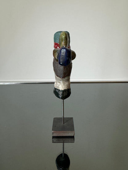 Sculpture en céramique, Profil d’homme, Roger Capron, 60s