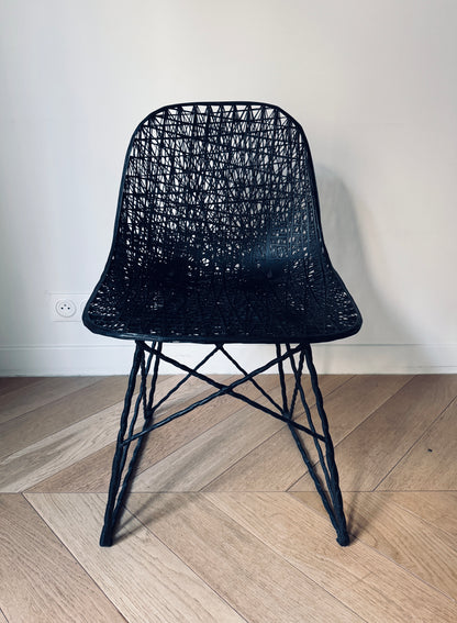 Ensemble de chaises noires "Carbon" , Wanders & Pot, MOOOI, 2000s