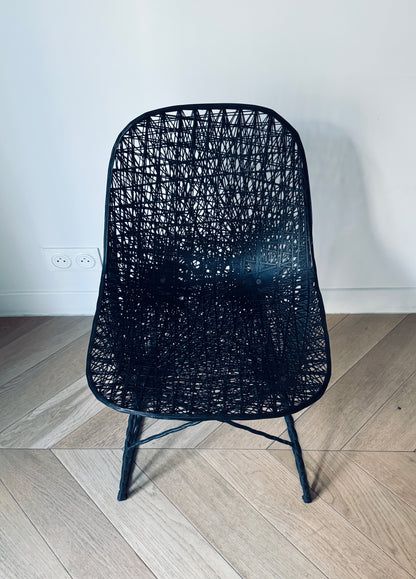 Ensemble de chaises noires "Carbon" , Wanders & Pot, MOOOI, 2000s