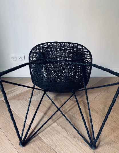 Ensemble de chaises noires "Carbon" , Wanders & Pot, MOOOI, 2000s