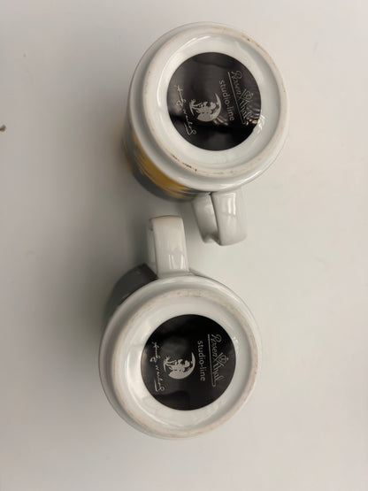 Duo de Mugs Rosenthal Studio-line, Andy Warhol, Allemagne, 80s