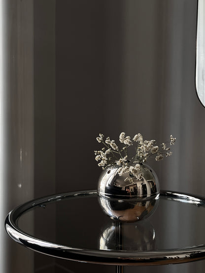 Vase Soliflore boule "Mars", Gio Ponti, Christofle, 60s