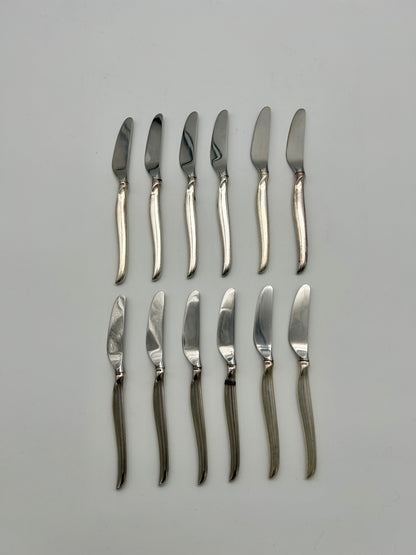 Ensemble de 12 couteaux à fromage, Duo, Tapio Wirkkala, Christofle