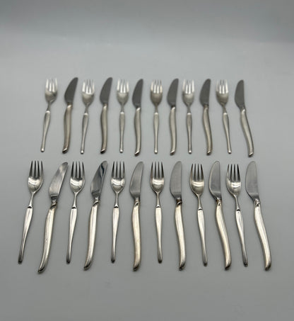 Couverts à diner, Duo, Tapio Wirkkala, Christofle, 60s