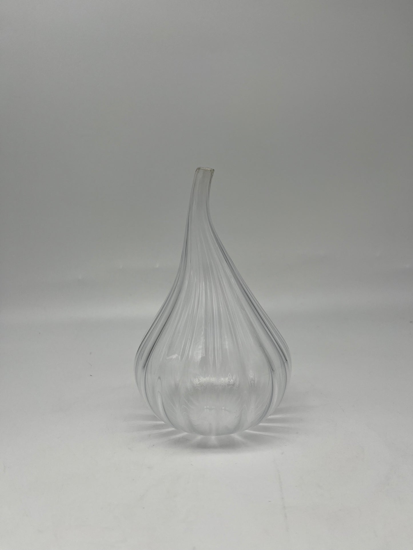 Vase Drop transparent, Verre de Murano, Salviati, R. Stellon, Italy 2004