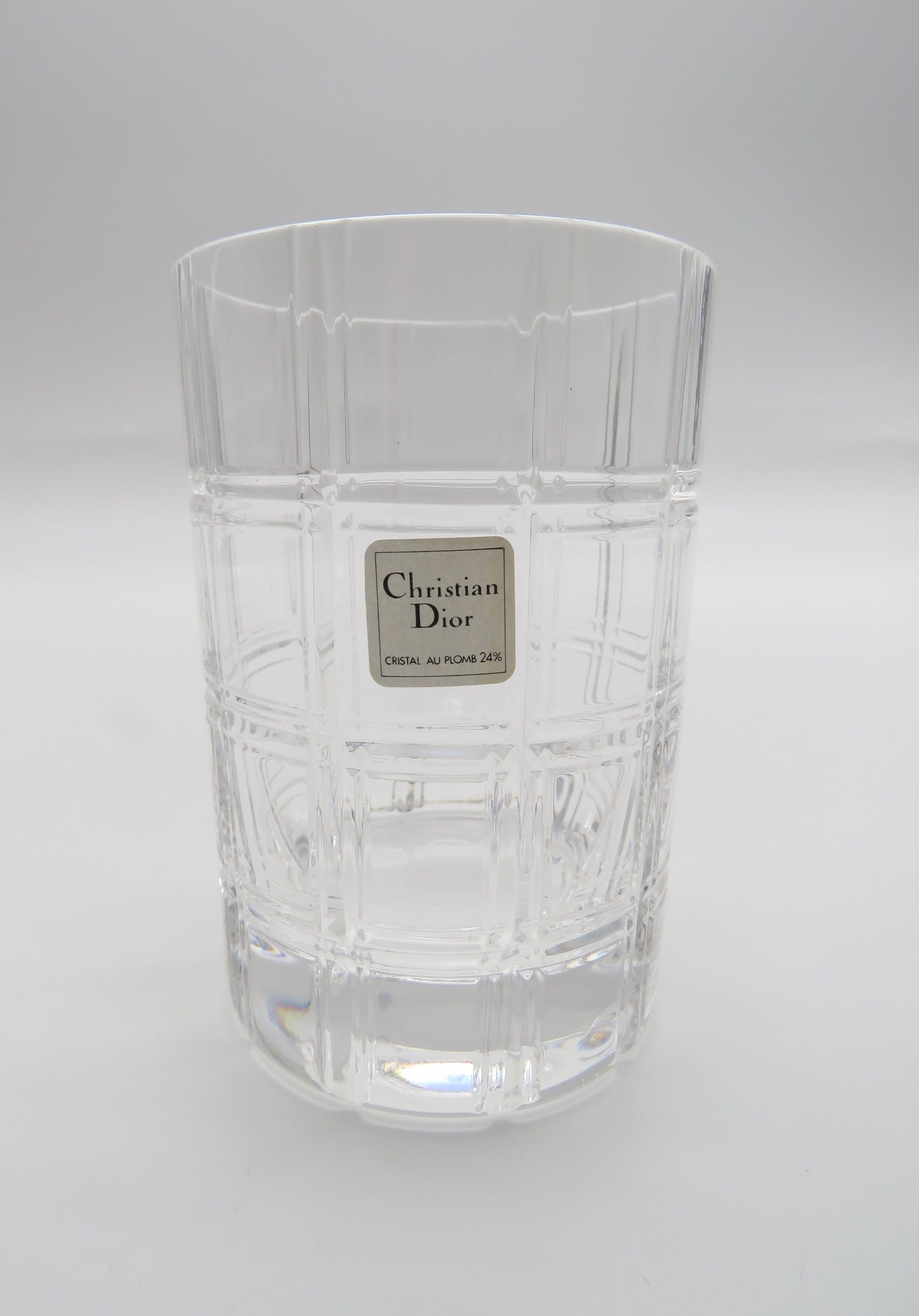 Verres à cocktail en Cristal DIOR série Ecosse, 70s 80s