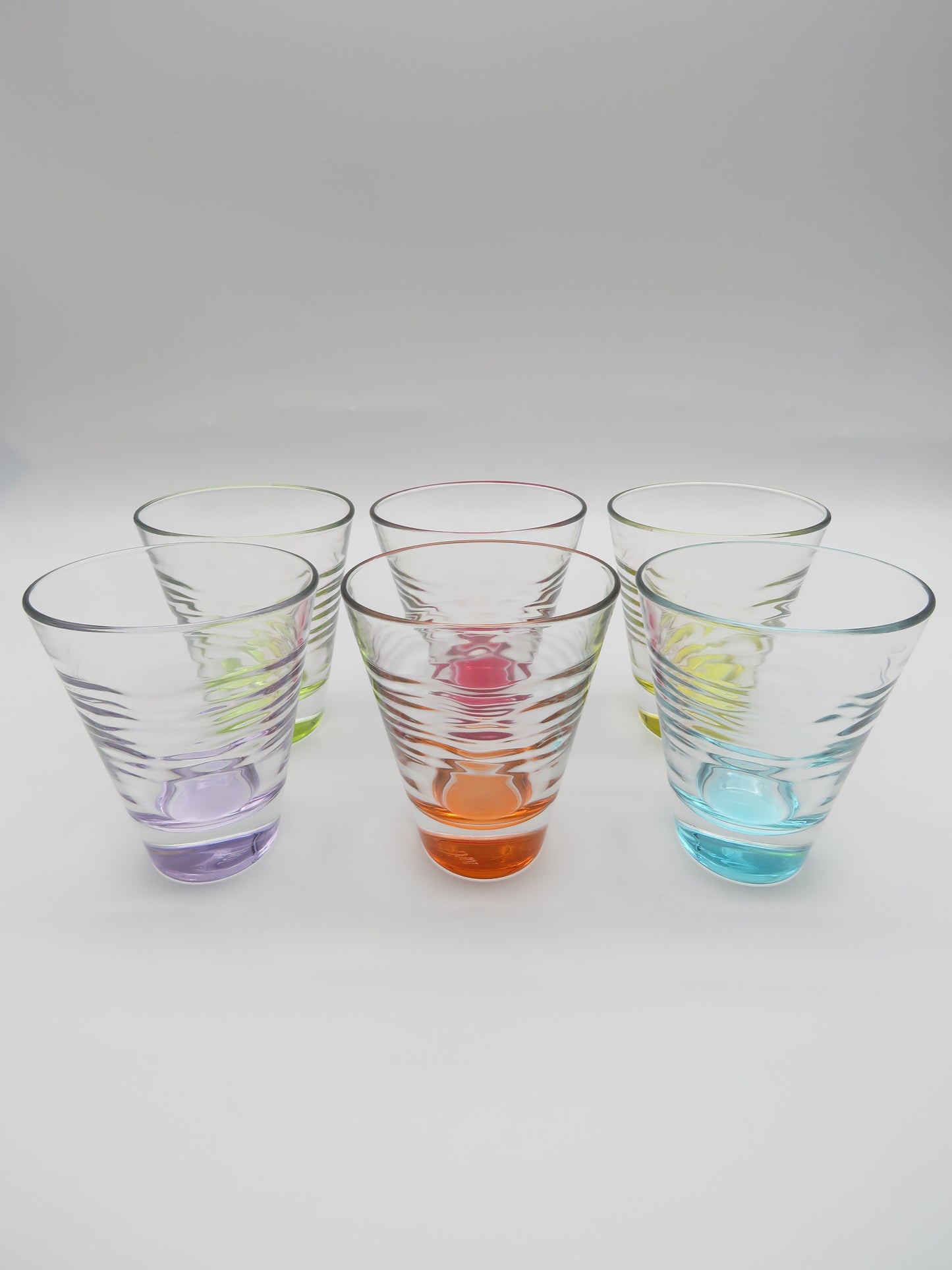 Verres à cocktail multicolores DIOR, 70s