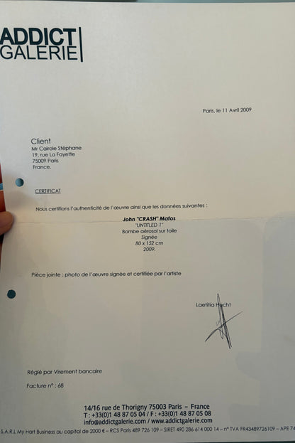 Toile, John "CRASH" Matos,"UNTITLED 1", 2009