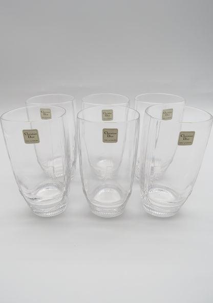 Verres à cocktail hauts, DIOR série Tridior, 60s