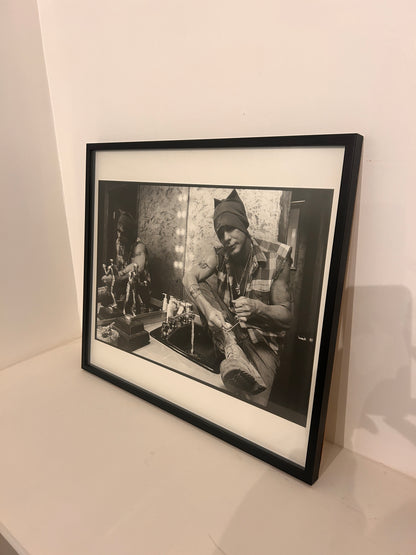 Photographie en noir et blanc de Mickey Rourke par Boris Nizon , Los Angeles, 90s