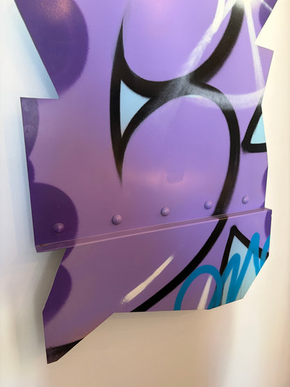 Oeuvre sur métal John "CRASH"  Matos, "Tin Machine 1 Aluminium", 2009