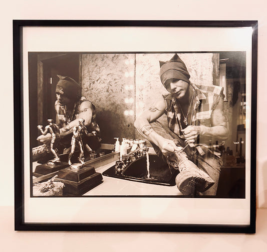Photographie en noir et blanc de Mickey Rourke par Boris Nizon , Los Angeles, 90s